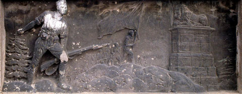 Relleus sobre la Guerra Civil al Pont de l'Aigua. L'Alto de los Leones. 2007