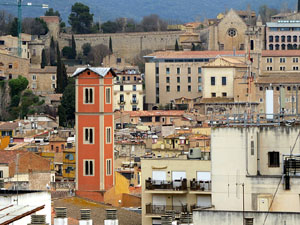 Teulades de Girona. Imatges de la ciutat des de l'al&ccedil;ada