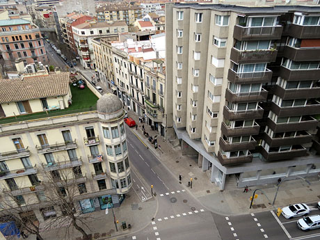 Teulades de Girona. Imatges de la ciutat des de l'al&ccedil;ada