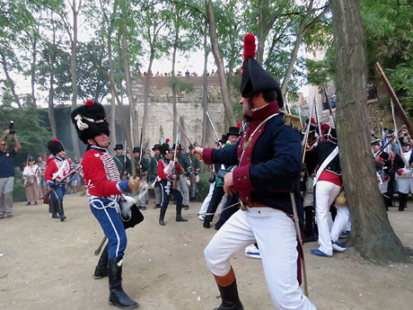 VII Festa Reviu els Setges Napole&ograve;nics de Girona. Escena 4. Jardins dels Alemanys