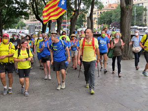 Travessa per la llibertat. Arribada de Jordi Turull a Girona