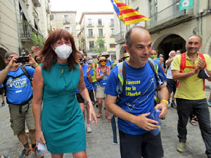 Travessa per la llibertat. Arribada de Jordi Turull a Girona