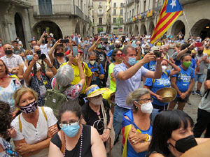 Travessa per la llibertat. Arribada de Jordi Turull a Girona