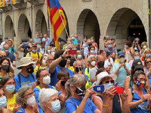 Travessa per la llibertat. Arribada de Jordi Turull a Girona
