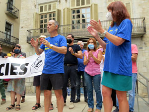Travessa per la llibertat. Arribada de Jordi Turull a Girona