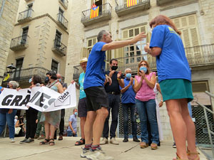 Travessa per la llibertat. Arribada de Jordi Turull a Girona