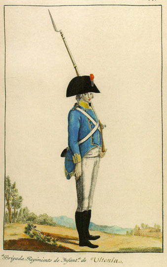 Fuseller del Regiment Ult&ograve;nia, de guarnici&oacute; a Girona durant els setges napole&ograve;nics