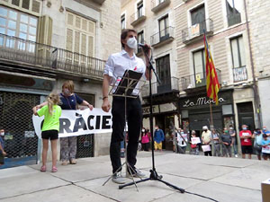 Concentraci&oacute; a la pla&ccedil;a del Vi per la independ&egrave;ncia i la llibertat dels presos pol&iacute;tics