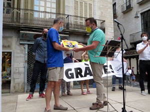 Concentraci&oacute; a la pla&ccedil;a del Vi per la independ&egrave;ncia i la llibertat dels presos pol&iacute;tics