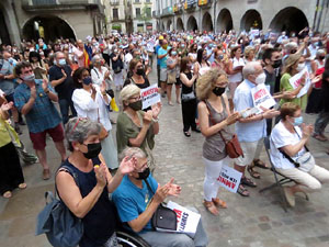 Concentraci&oacute; a la pla&ccedil;a del Vi per la independ&egrave;ncia i la llibertat dels presos pol&iacute;tics