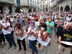 Concentraci&oacute; a la pla&ccedil;a del Vi per la independ&egrave;ncia i la llibertat dels presos pol&iacute;tics