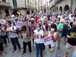 Concentraci&oacute; a la pla&ccedil;a del Vi per la independ&egrave;ncia i la llibertat dels presos pol&iacute;tics