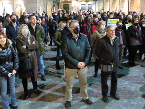 Concentraci&oacute; a la pla&ccedil;a del Vi per la independ&egrave;ncia i la llibertat dels presos pol&iacute;tics