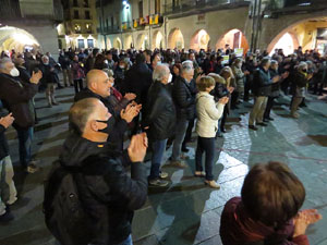 Concentraci&oacute; a la pla&ccedil;a del Vi per la independ&egrave;ncia i la llibertat dels presos pol&iacute;tics