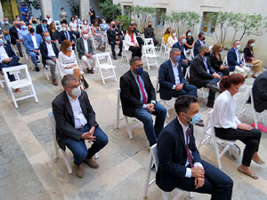 Diada Nacional 2021. Acte institucional al Pati de la Diputaci&oacute;, amb parlaments de Marta Madrenas, Miquel Noguer i Laia Ca&ntilde;igueral