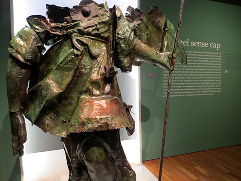 Penell. &Agrave;ngel de la Catedral. Ramon Salvatella calderer, Colobran i Ambr&oacute;s dauradors, Narc&iacute;s Calmelles daguer. Ca. 1764. Bronze