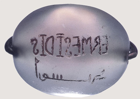 Anell sigil&middot;lar de la comtessa Ermessenda. Segles X-XI. Calced&ograve;nia