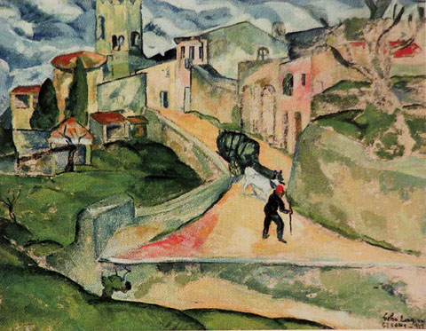 Cam&iacute; de Sant Daniel. 1915. Celso Lagar