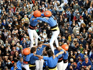Fires de Sant Narc&iacute;s 2021. Diada castellera amb Marrecs de salt, Minyons de Terrassa i Capgrossos de Matar&oacute;