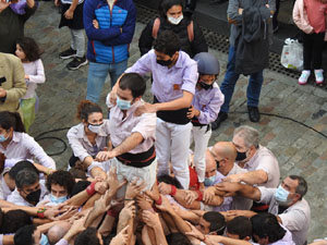 Fires de Sant Narc&iacute;s 2021. Diada castellera amb Marrecs de salt, Minyons de Terrassa i Capgrossos de Matar&oacute;