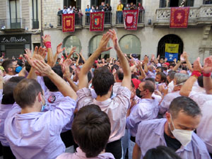 Fires de Sant Narc&iacute;s 2021. Diada castellera amb Marrecs de salt, Minyons de Terrassa i Capgrossos de Matar&oacute;