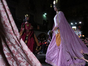 Fires de Sant Narc&iacute;s 2021. Ball de l'&agrave;liga, capgrossos i gegants