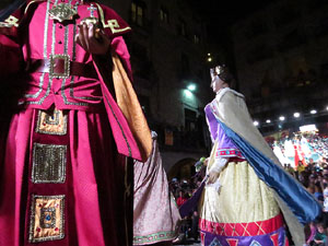 Fires de Sant Narc&iacute;s 2021. Ball de l'&agrave;liga, capgrossos i gegants