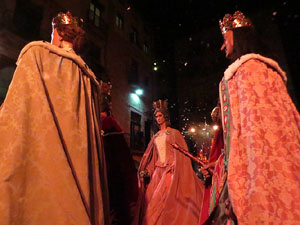 Fires de Sant Narc&iacute;s 2021. Ball de l'&agrave;liga, capgrossos i gegants