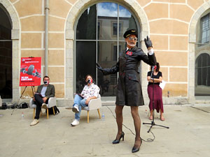 Festival FITAG 2021. Presentaci&oacute; al pati de la Casa de Cultura