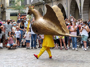 Arribada de la Flama del Canig&oacute; 2021 a la pla&ccedil;a del Vi