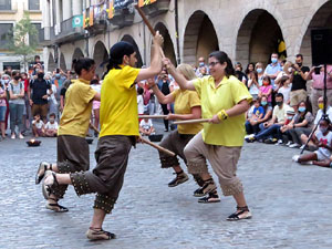 Arribada de la Flama del Canig&oacute; 2021 a la pla&ccedil;a del Vi