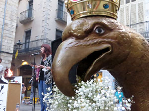 Arribada de la Flama del Canig&oacute; 2021 a la pla&ccedil;a del Vi