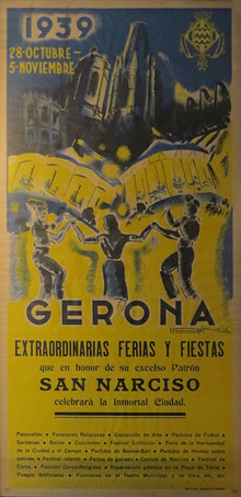 Cartell de Fires de Sant Narc&iacute;s de 1939
