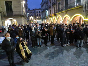 Nadal 2021. Encesa de les llums de Hanukk&agrave; a la pla&ccedil;a del Vi