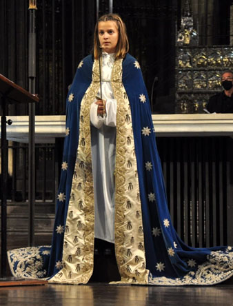 Ariadna Mari Manotas, d'onze anys, de la formaci&oacute; musical GiroNins
