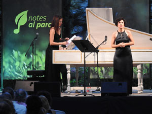 Festival Notes al parc 2021. Laia Frigol&eacute; i Eva del Campo