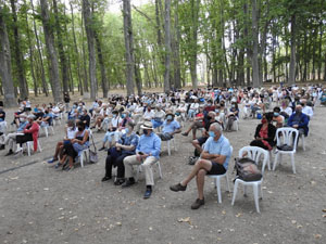 Festival Notes al parc 2021. Sara Par&eacute;s, Oleguer Aymam&iacute; i Dani Espasa