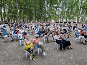 Festival Notes al parc 2021. Sara Par&eacute;s, Oleguer Aymam&iacute; i Dani Espasa
