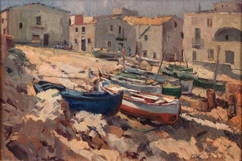 Marina. S/data. Oli sobre tela. Museu d'Art de Girona