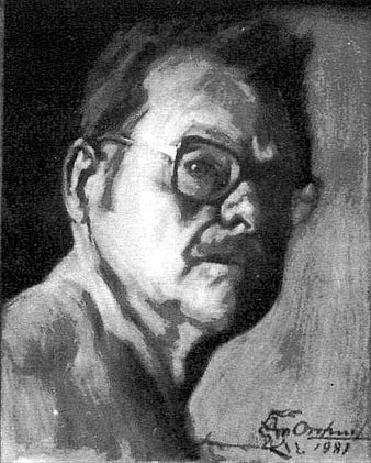 Autoretrat de Joan Orihuel. 1981