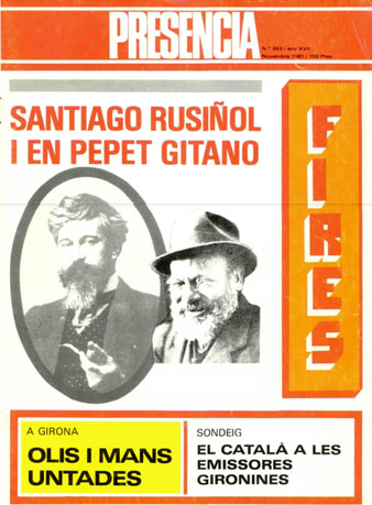 Portada de la revista 'Pres&egrave;ncia' de l'1/11/1981, n&uacute;m. 553. Disseny d'Enric Marqu&egrave;s
