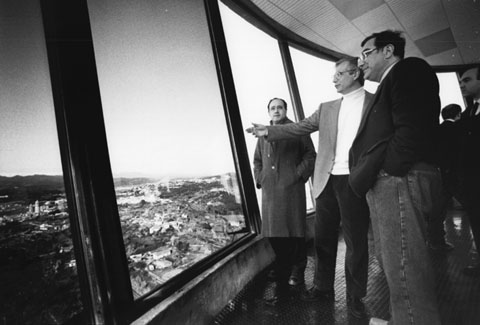 Inauguraci&oacute; de la Torre de comunicacions. 1992