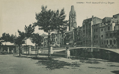 El pont d'en G&oacute;mez des del passeig Josep Canalejas. 1916