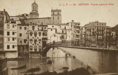 El pont d'en G&oacute;mez des del passeig Josep Canalejas. 1916