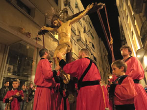 Setmana Santa 2022 a Girona. Divendres Sant. La process&oacute; del Sant Enterrament