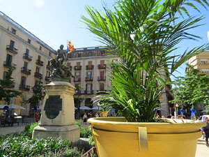 Temps de Flors 2021. La pla&ccedil;a de la Independ&egrave;ncia