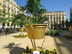 Temps de Flors 2021. La pla&ccedil;a de la Independ&egrave;ncia