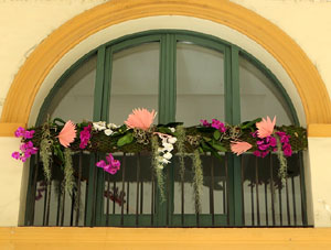 Temps de Flors 2021. La pla&ccedil;a de la Independ&egrave;ncia
