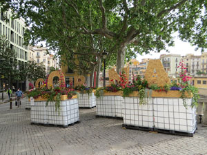 Temps de Flors 2021. Carrer de Santa Clara