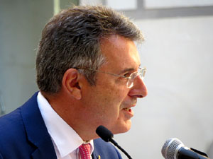 Diada Nacional 2022. Acte institucional al Pati de les Magn&ograve;lies, amb parlaments de Quim Ayats, Miquel Noguer i Laia Ca&ntilde;igueral